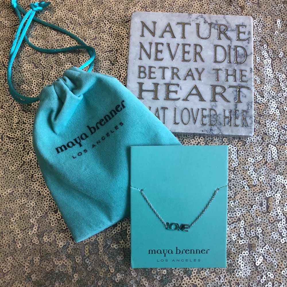 Maya Brenner silver love bracelet